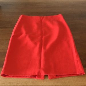 J. Crew Red Skirt